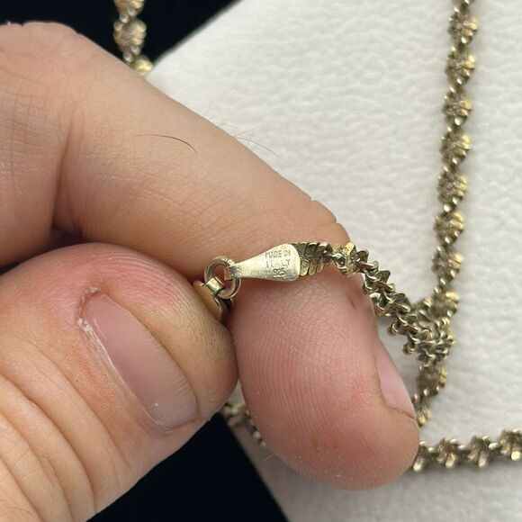 Gold tone sterling silver torsade chain 925 - Picture 3 of 3